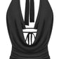 IZZY COWL NECK HALTER TOP