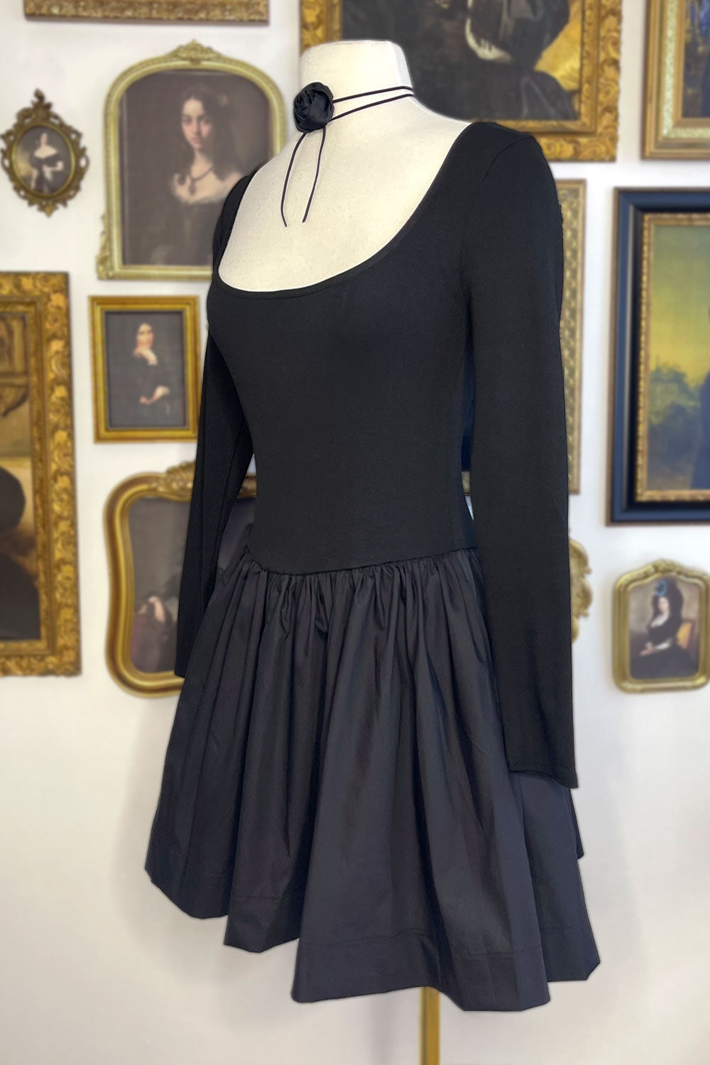 KATHERINE LONG SLEEVE MINI DRESS