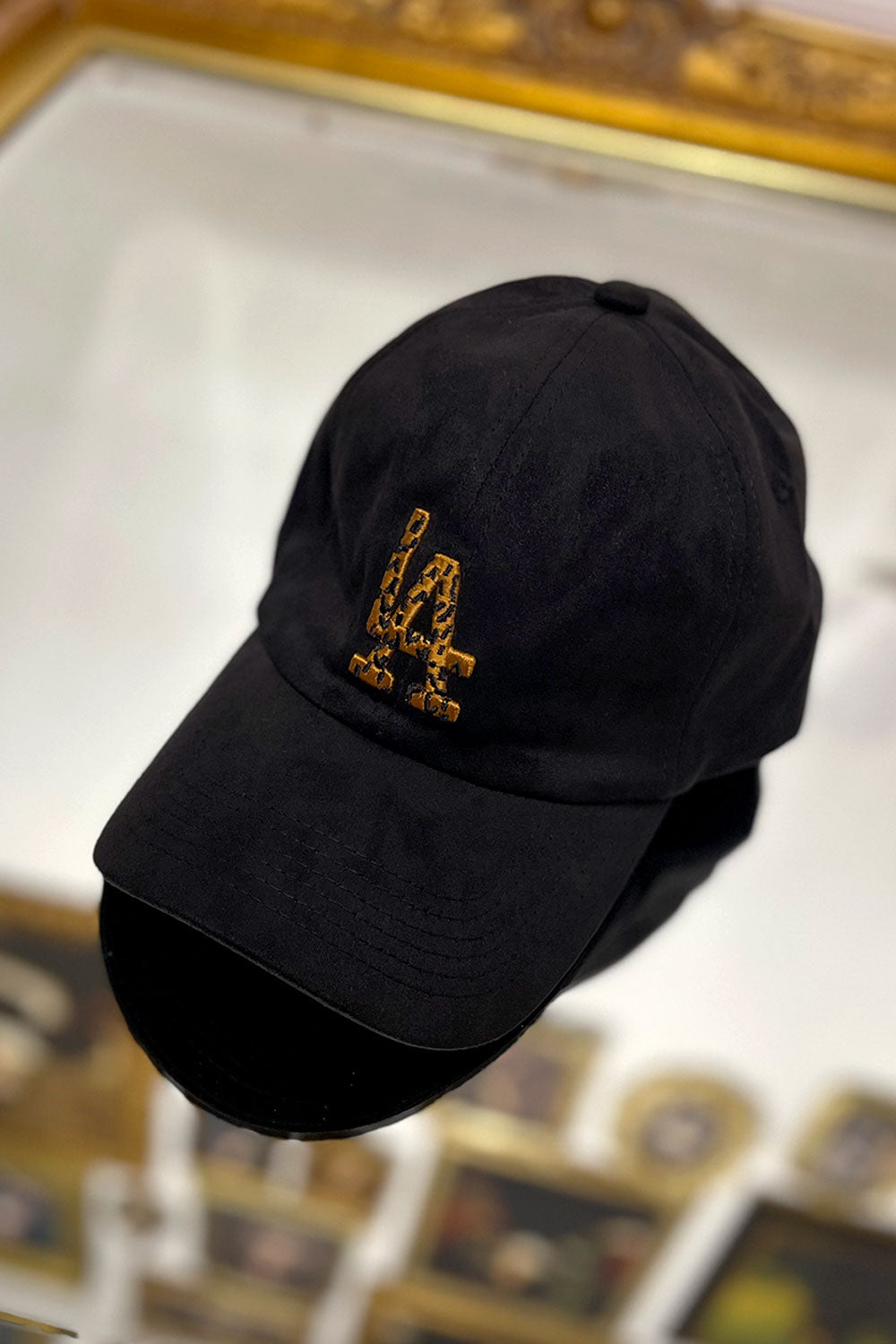 LA HAT - BLACK/LEOPARD