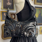 HOLLYWOOD FAUX LEATHER METAL PURSE