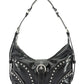 HOLLYWOOD FAUX LEATHER METAL PURSE