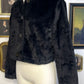 LINDSAY FAUX FUR BUTTON-UP JACKET