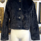 LINDSAY FAUX FUR BUTTON-UP JACKET