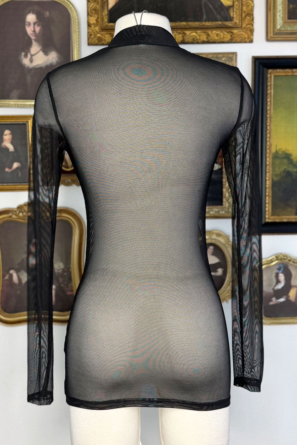 LUCIE MESH SHEER TOP