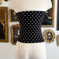 MADDY STRAPLESS POLKA DOT TOP