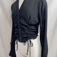 MARY LONG SLEEVE RUCHED TOP