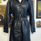 MELODY FAUX LEATHER TRENCH COAT