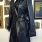 MELODY FAUX LEATHER TRENCH COAT
