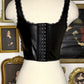 MONIQUE FAUX LEATHER CORSET TOP