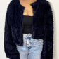 NORA LONG SLEEVE FUZZY CARDIGAN