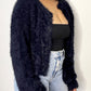 NORA LONG SLEEVE FUZZY CARDIGAN