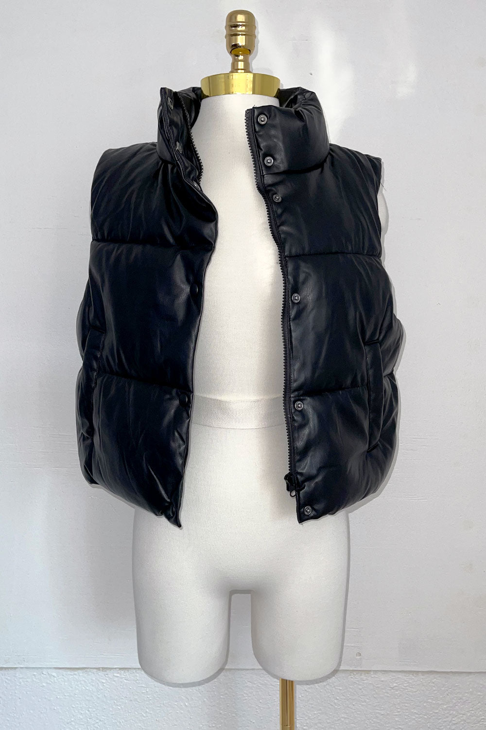 OLIVIA FAUX LEATHER VEST