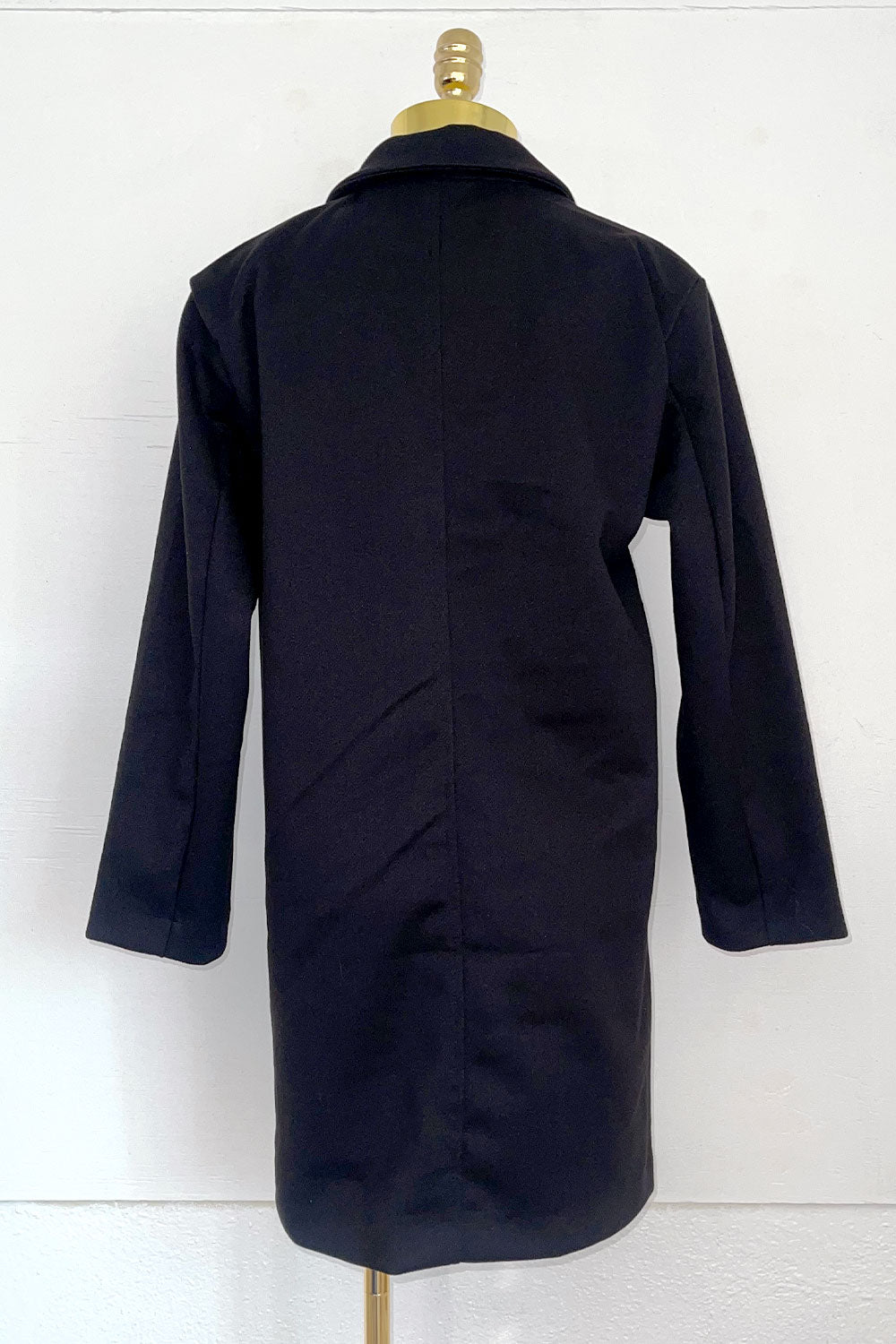 PRISCILLA PEACOAT - BLACK