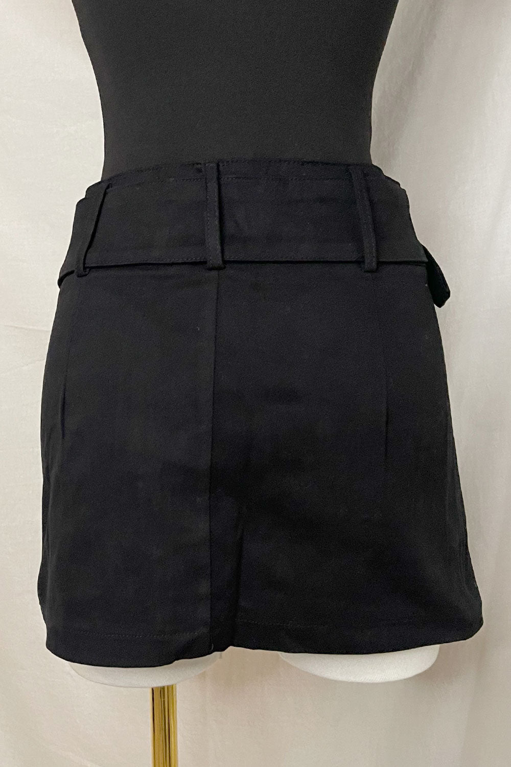 RACHEL BELTED MINI SKATER SKIRT