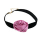ROSE CHOKER NECKLACE 001 - PINK