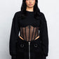 SAMANTHA CORSET SWEATER TOP