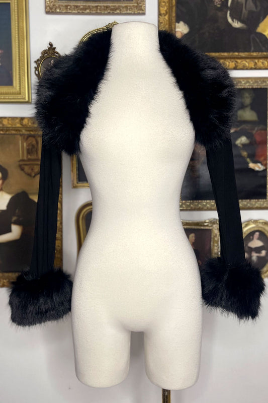 SEANNY FAUX FUR BOLERO