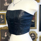 SHEENA FAUX LEATHER CORSET TOP