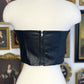 SHEENA FAUX LEATHER CORSET TOP