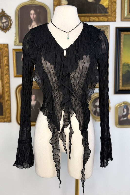 SIERRA RUFFLED LACE TOP