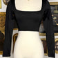 STACY SQUARENECK CROP TOP