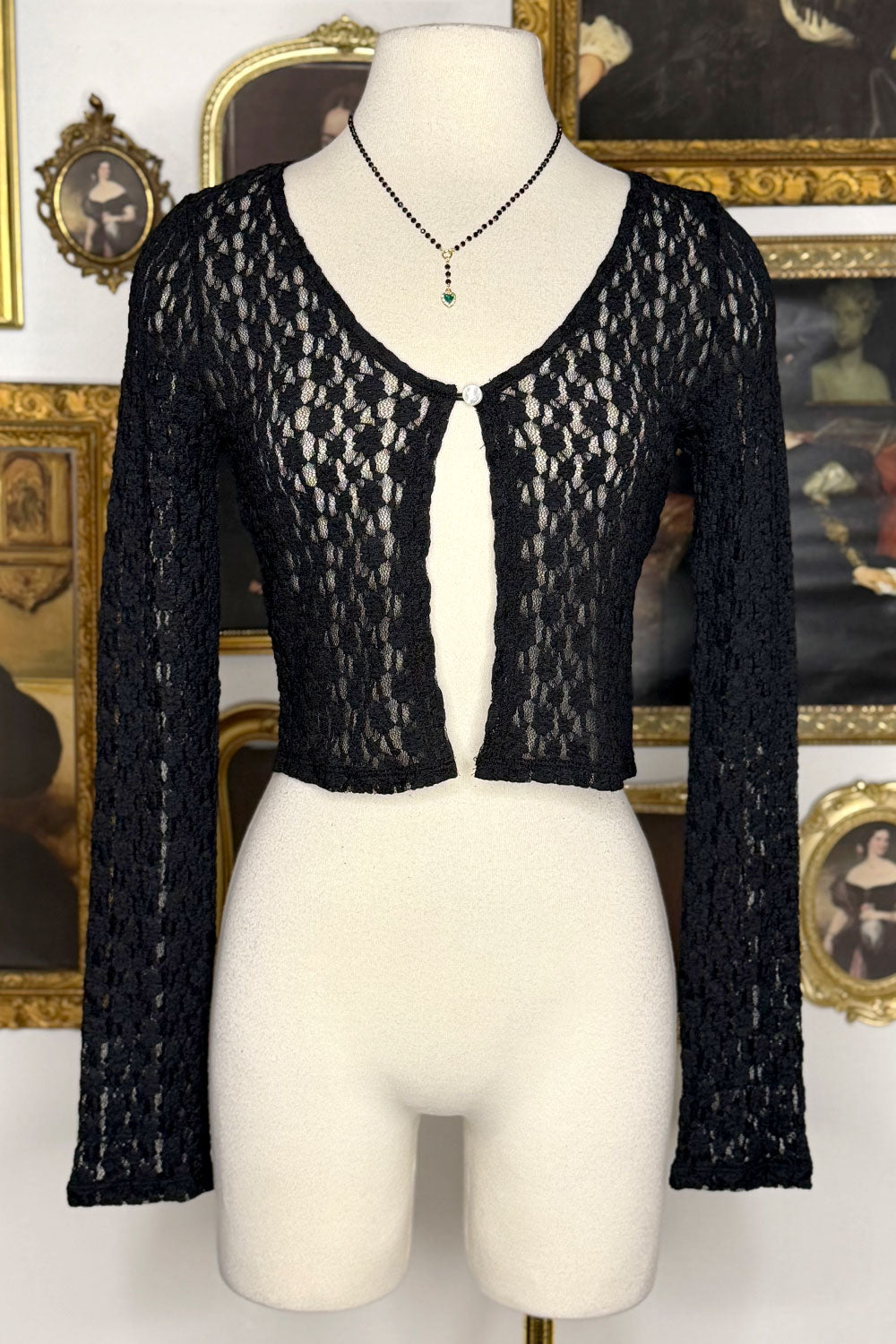 VANESSA LACE CARDIGAN TOP