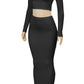 DIANA CROP TOP & MAXI SKIRT SET
