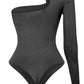 JULIET ONE SLEEVE CUTOUTS BODYSUIT