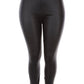 PLUS ANGELICA LEATHER LEGGINGS
