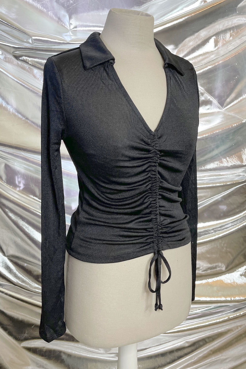 CAMELIA RUCHED LONG SLEEVE TOP
