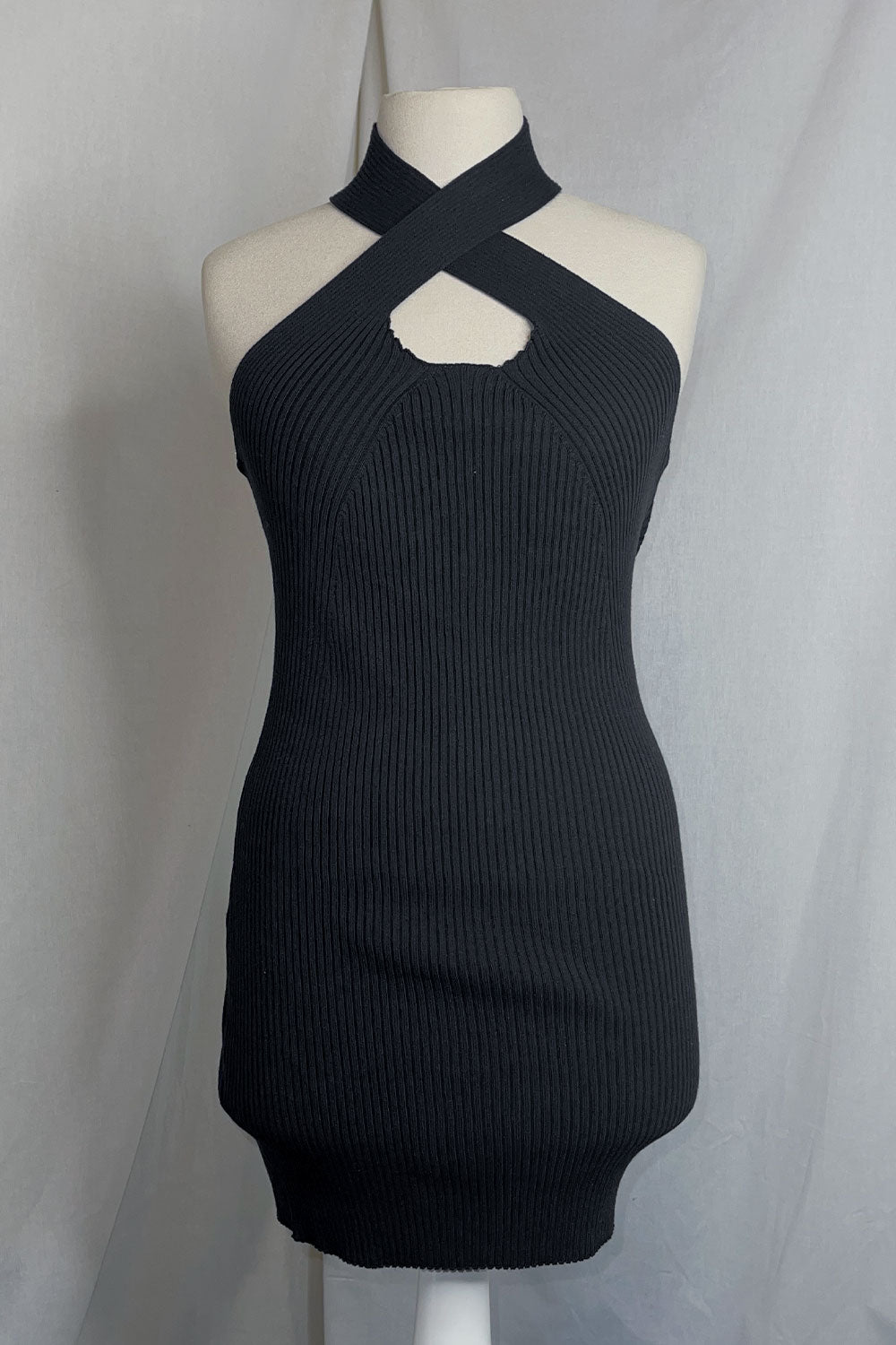 CHRISSY CRISS CROSS MINI DRESS BLACK + MOON CHRISSY CRISS CROSS MINI DRESS BLACK + MOON