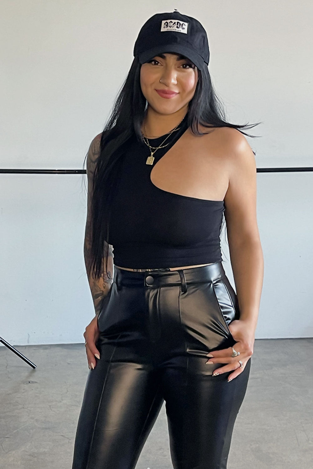 DAHLIA ASYMMETRICAL CROP TOP
