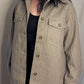 ELENA FLEECE OVERSIZED SHACKET- MOCHA