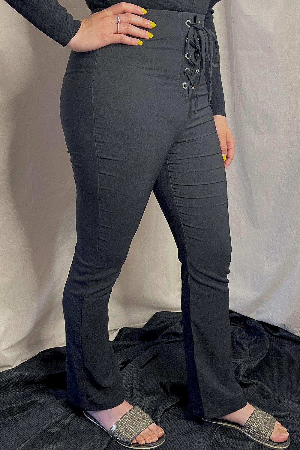 ELSIE LACE-UP PANTS