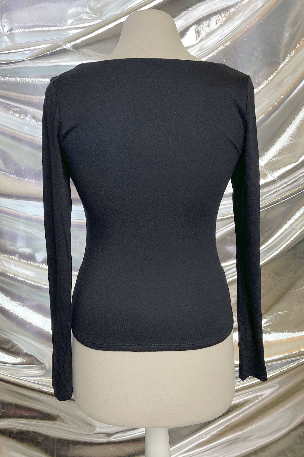 FIONA SQUARE NECK LONG SLEEVE TOP