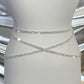 CRISS CROSS RHINESTONE BELT