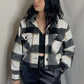 GRACE CROPPED PLAID SHACKET