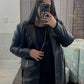 GRISELDA LEATHER TRENCH COAT