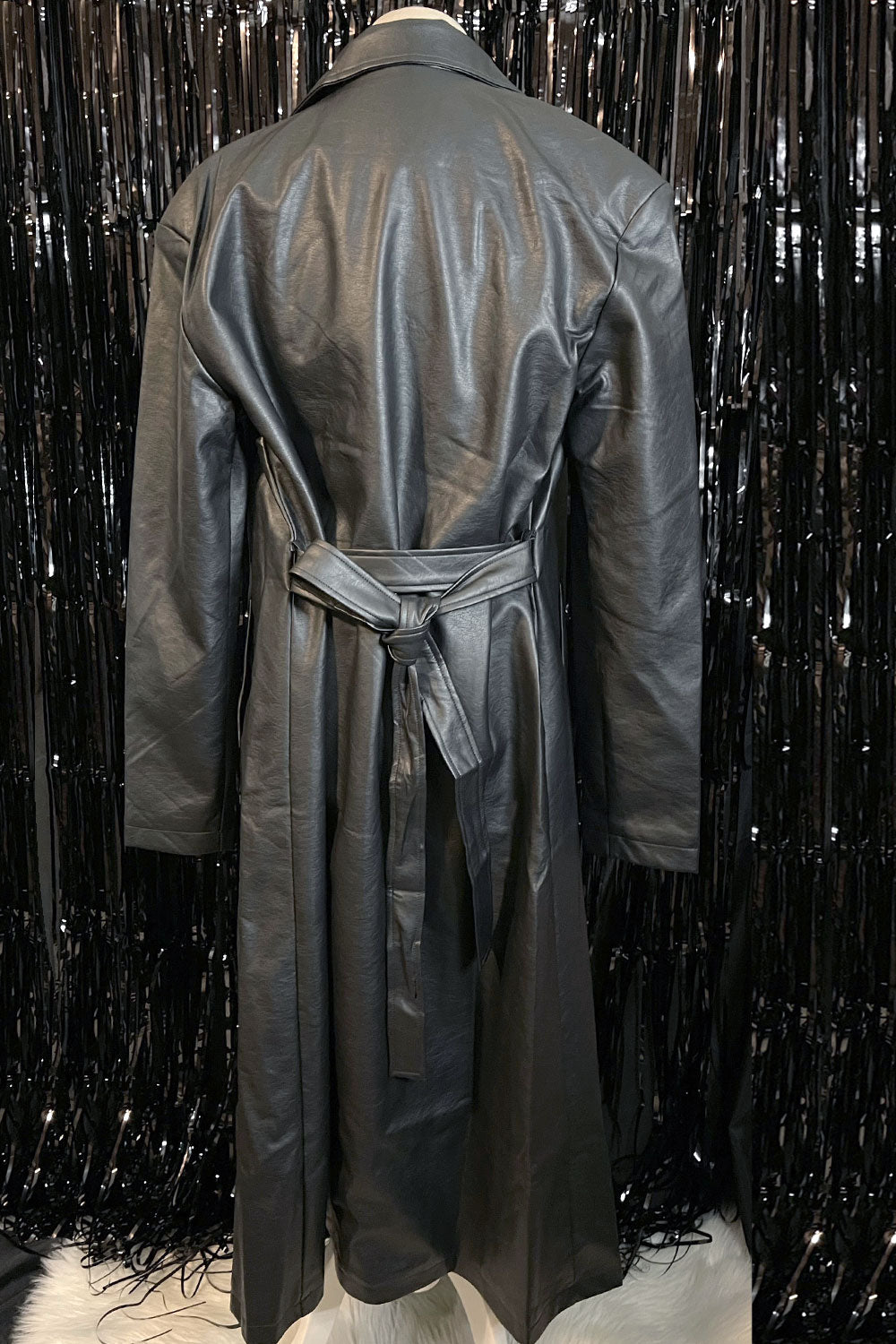 GRISELDA LEATHER TRENCH COAT