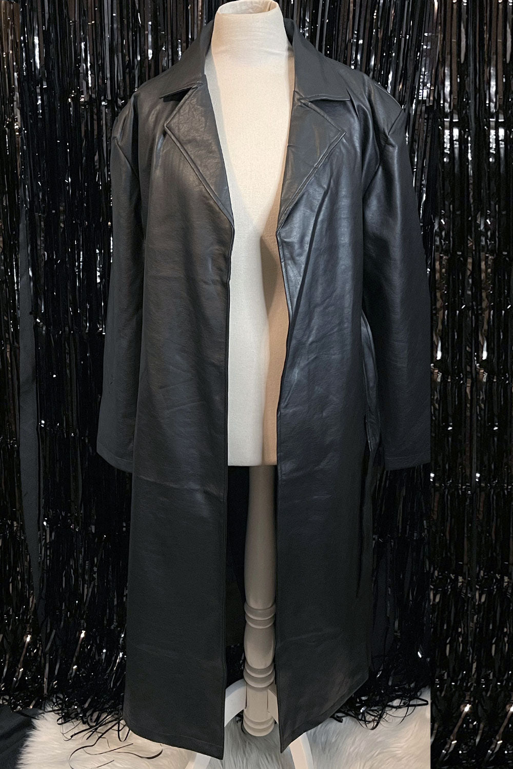 GRISELDA LEATHER TRENCH COAT