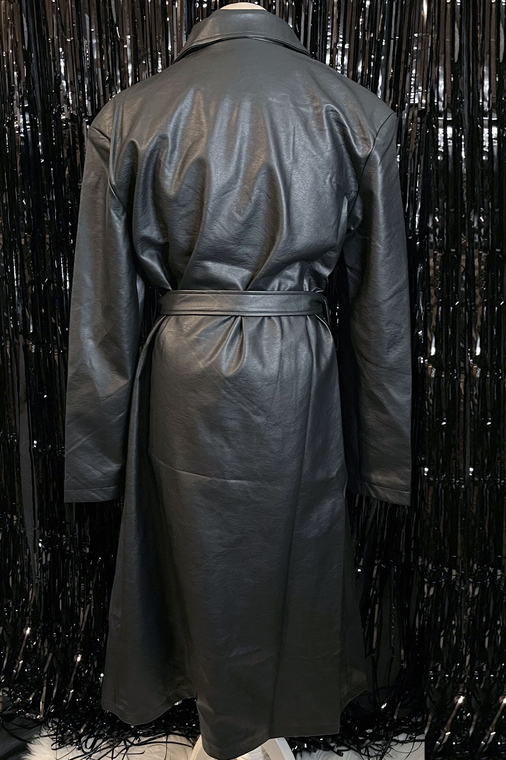 GRISELDA LEATHER TRENCH COAT