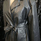 GRISELDA LEATHER TRENCH COAT