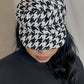 HOUNDSTOOTH BAKER BOY HAT