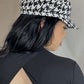 HOUNDSTOOTH BAKER BOY HAT