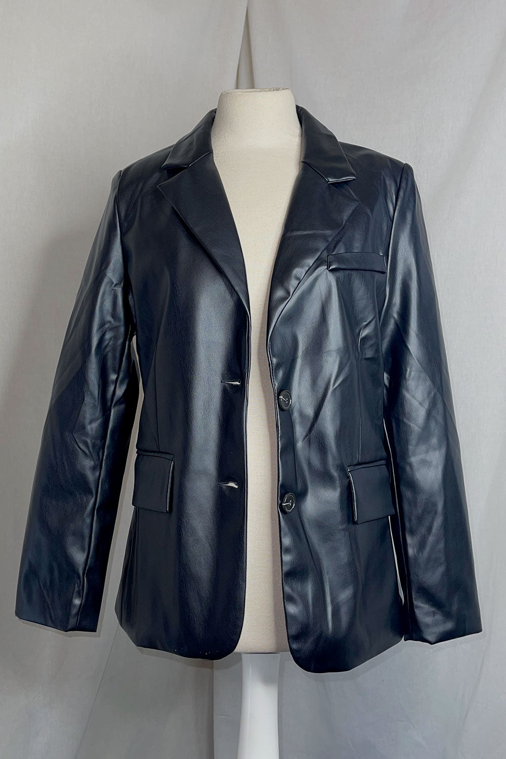 ISABELLA LEATHER BLAZER