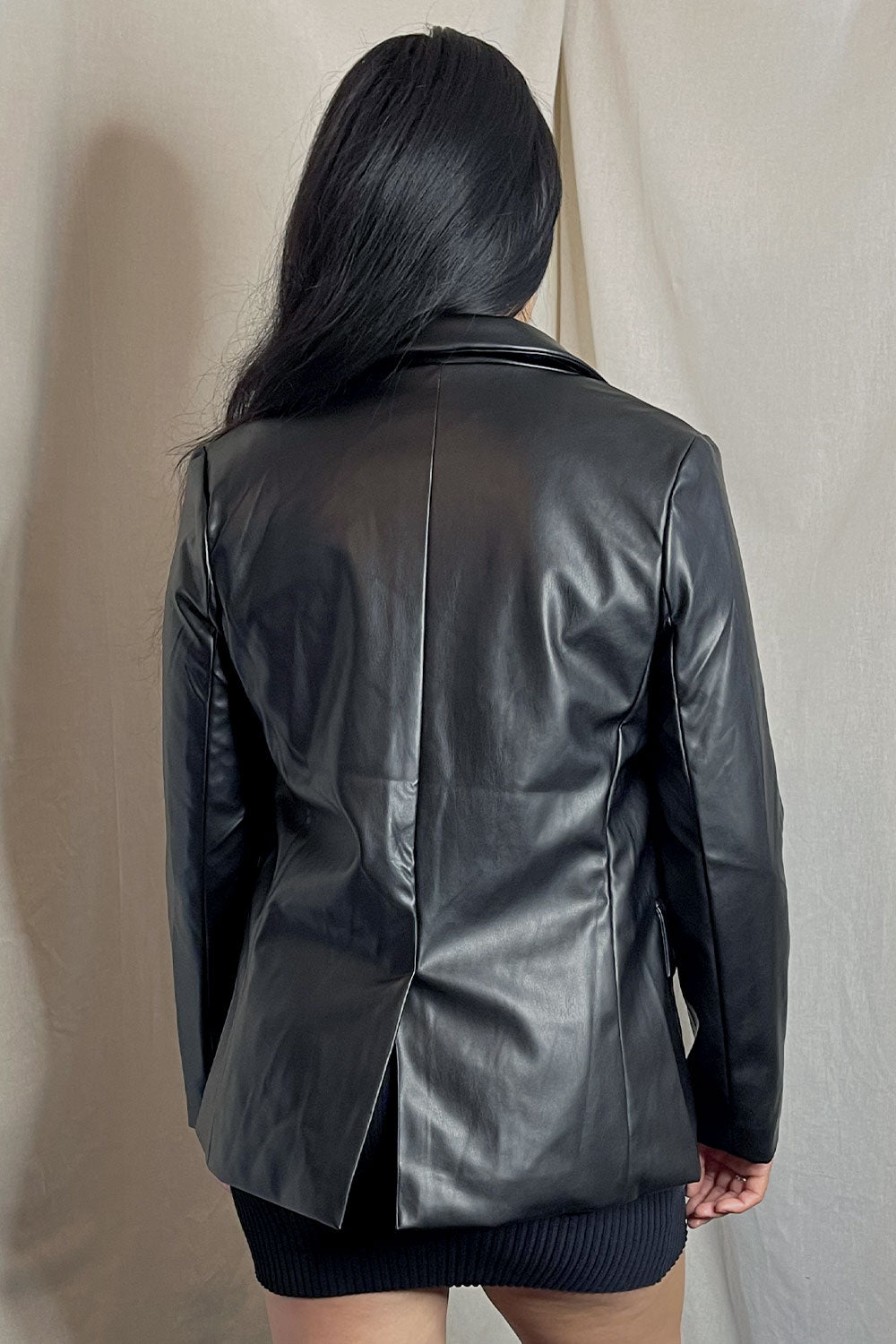 ISABELLA LEATHER BLAZER