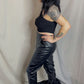 JACKIE FAUX LEATHER CARGO PANTS