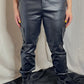 JACKIE FAUX LEATHER CARGO PANTS