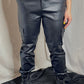 JACKIE FAUX LEATHER CARGO PANTS