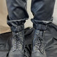JACKIE FAUX LEATHER CARGO PANTS
